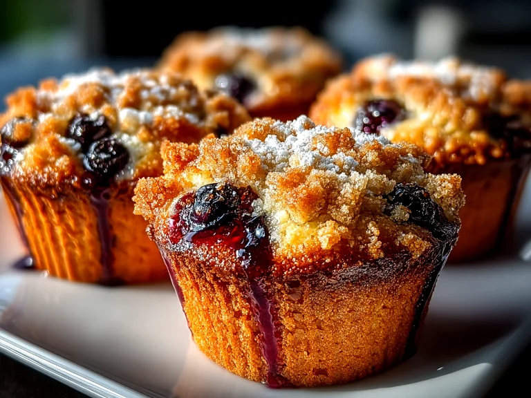 blueberry streusel muffins