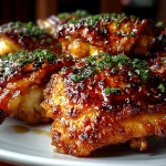 Brown Sugar Garlic Chicken Thighs