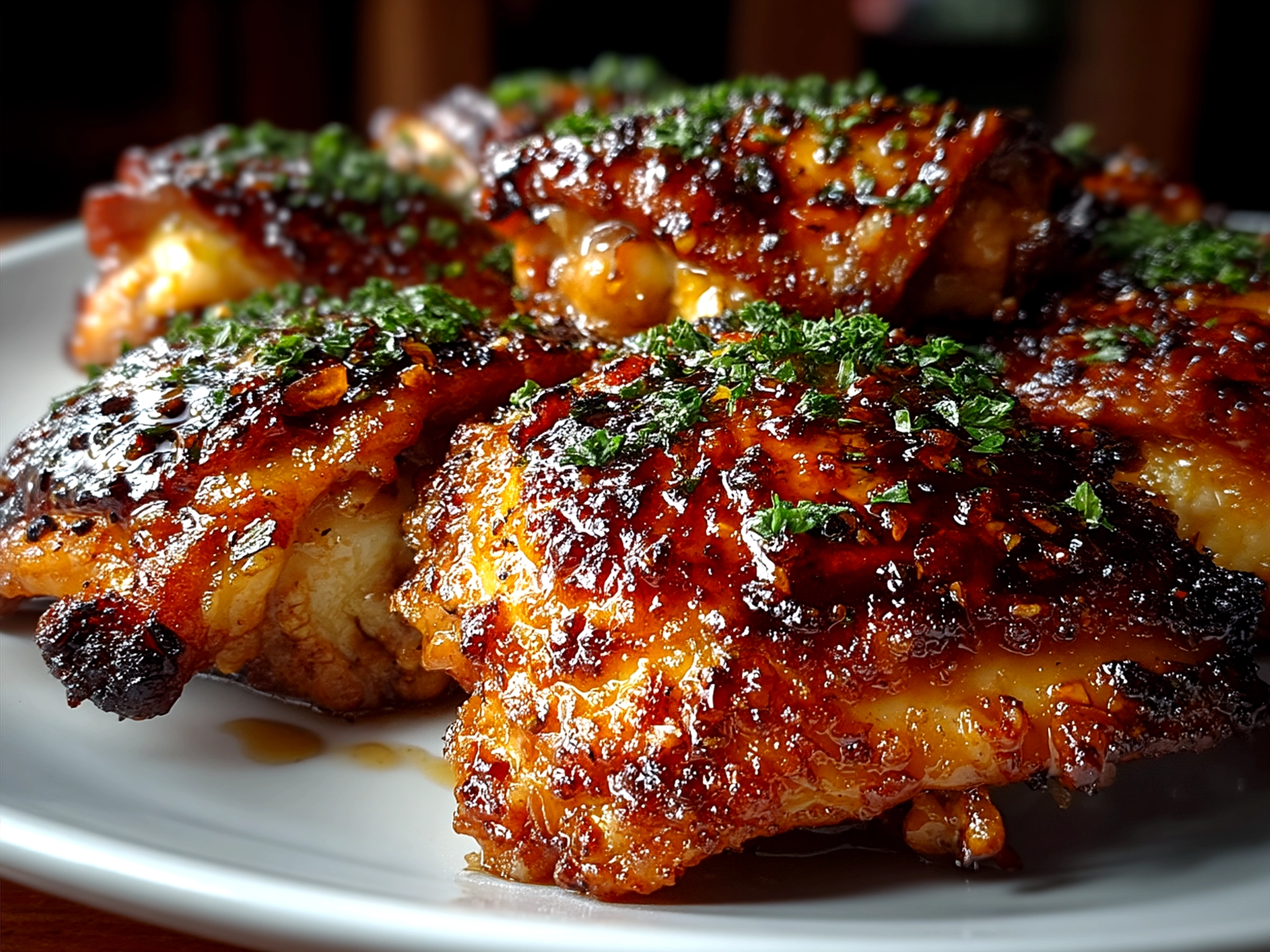 Brown Sugar Garlic Chicken Thighs