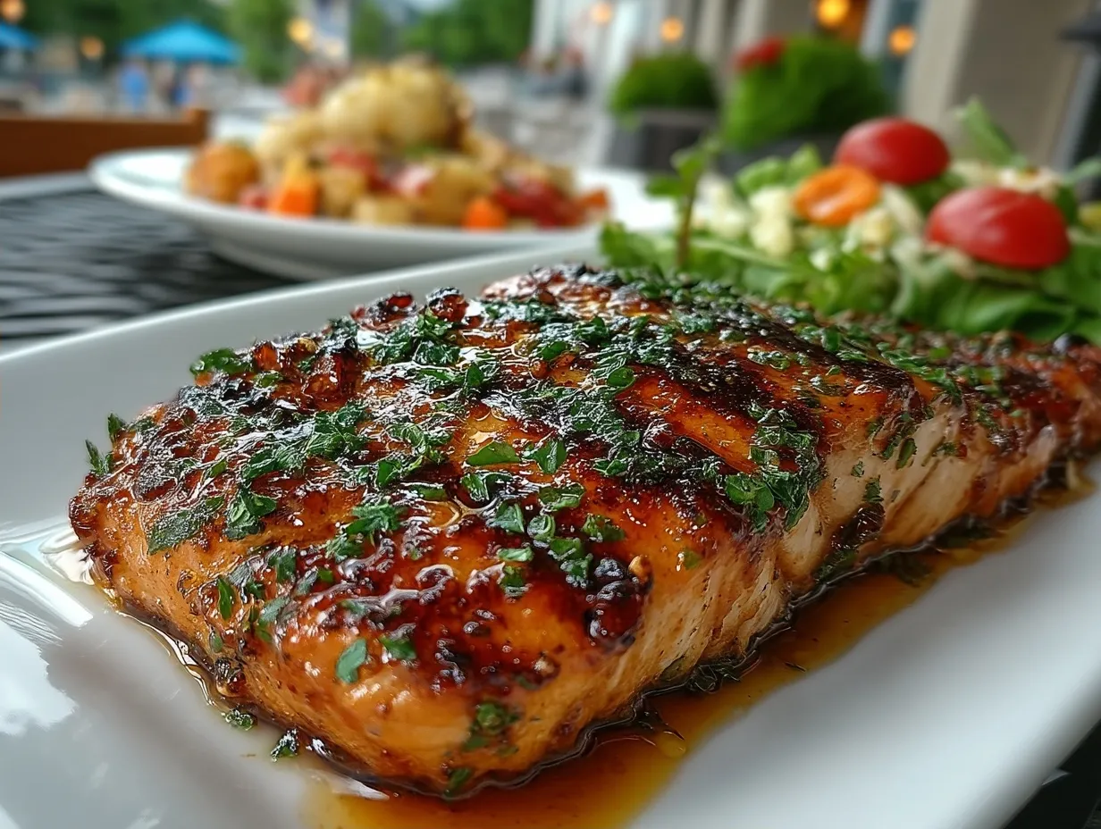 Cajun Honey Butter Grilled Salmon