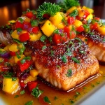 Cajun Salmon & Mango Salsa