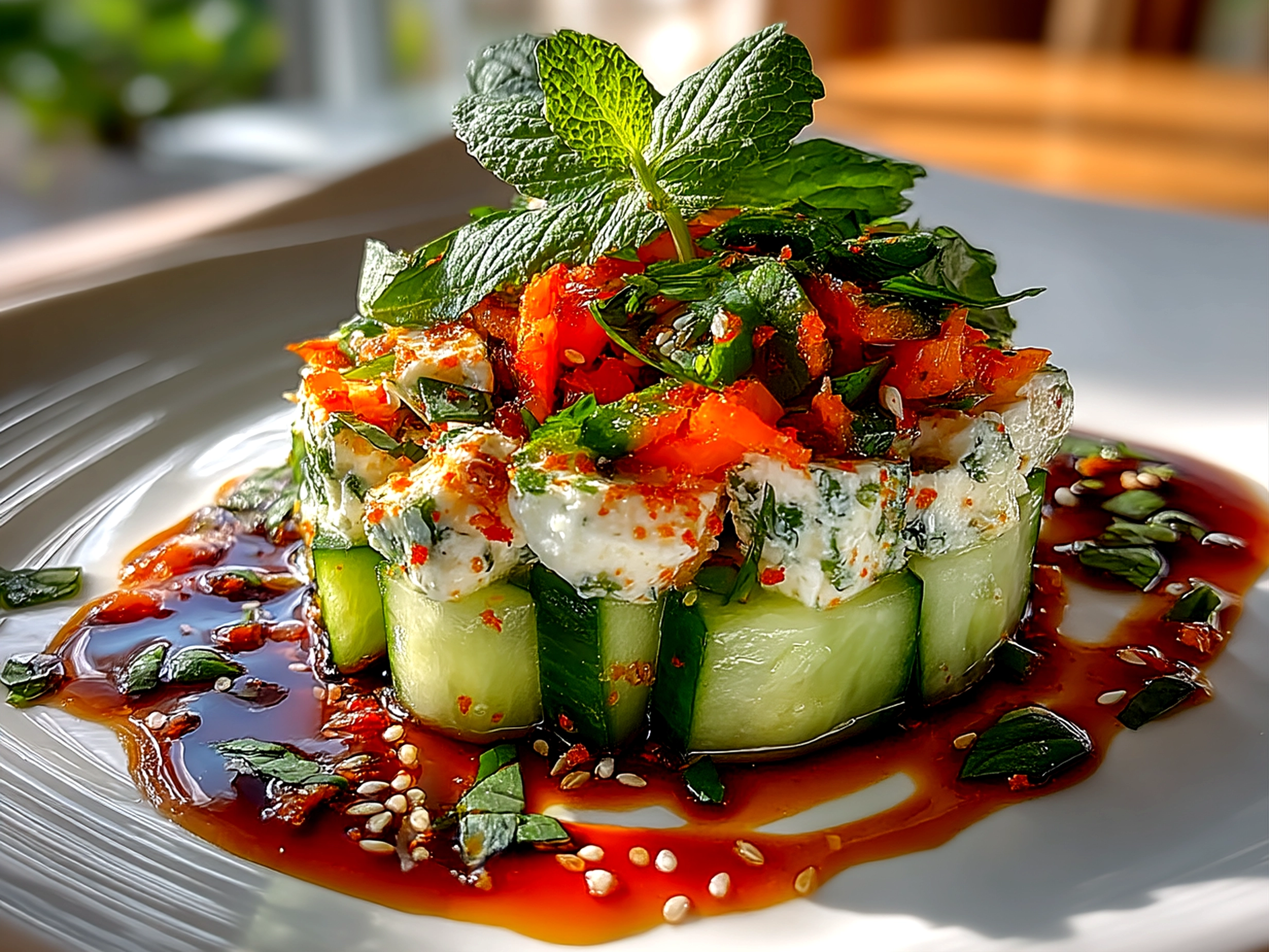 California Roll Cucumber Salad
