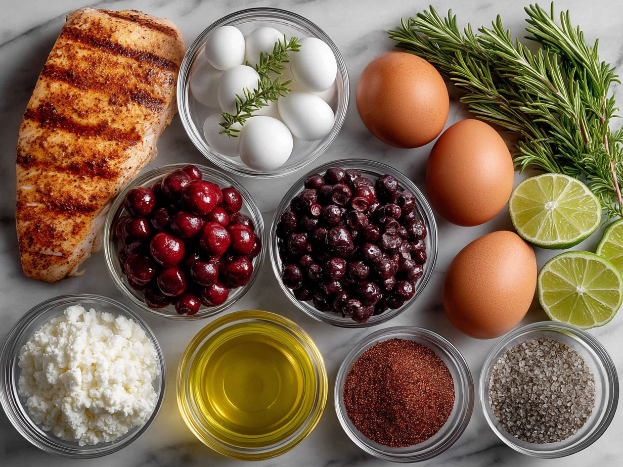 Ingredients for Cherry Chipotle Grilled Chicken