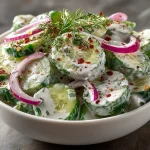 Creamy Italian Cucumber Salad