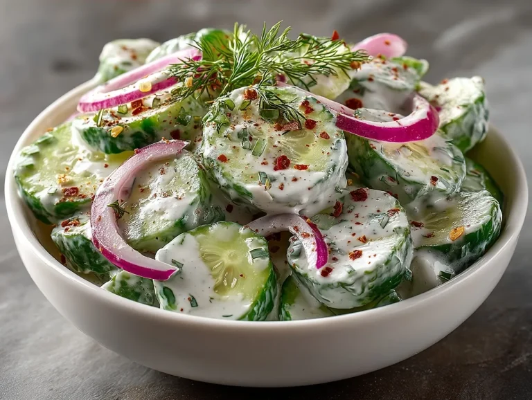 Creamy Italian Cucumber Salad