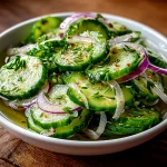 cucumber onion salad vinegar