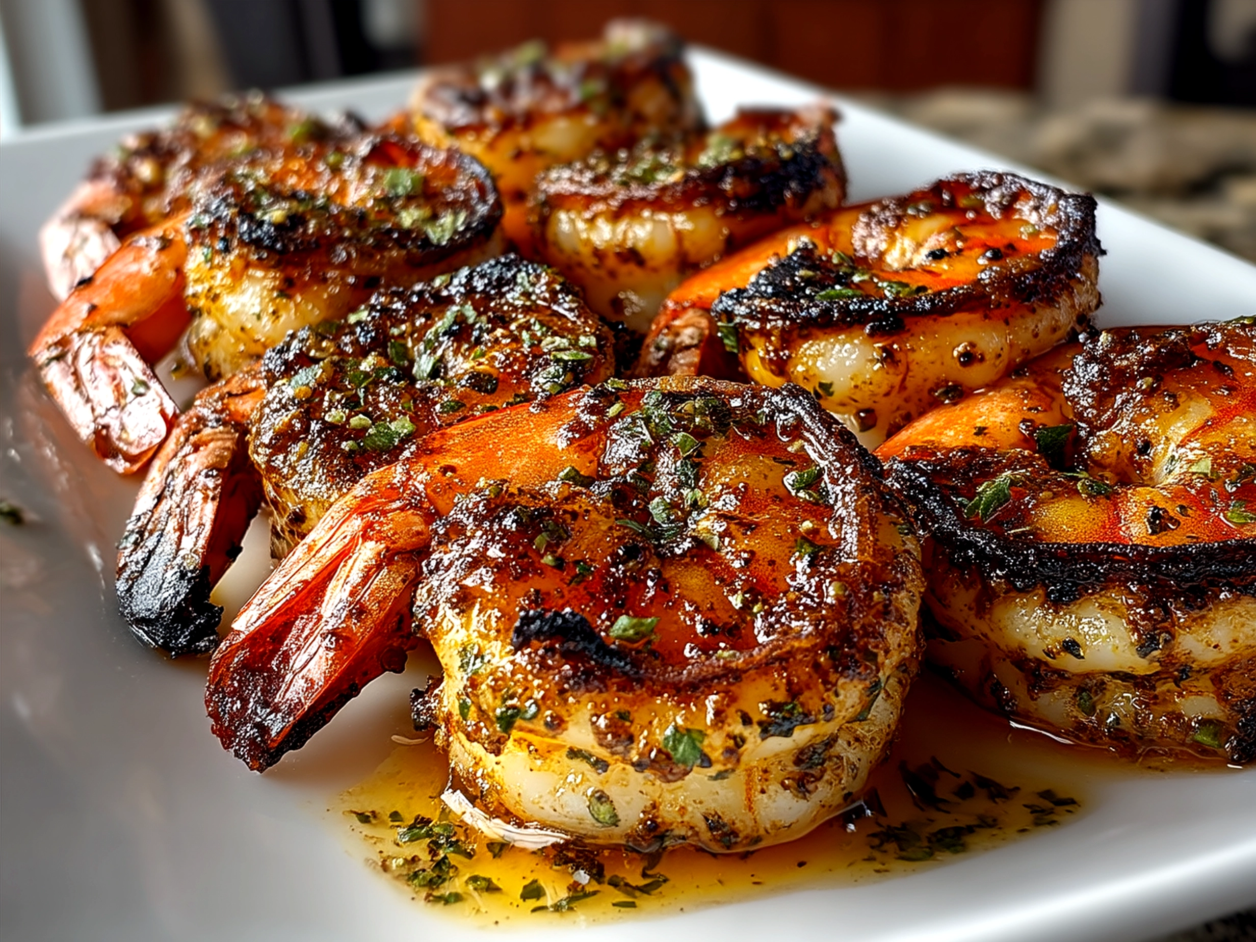 Garlic Grilled Shrimp Skewers