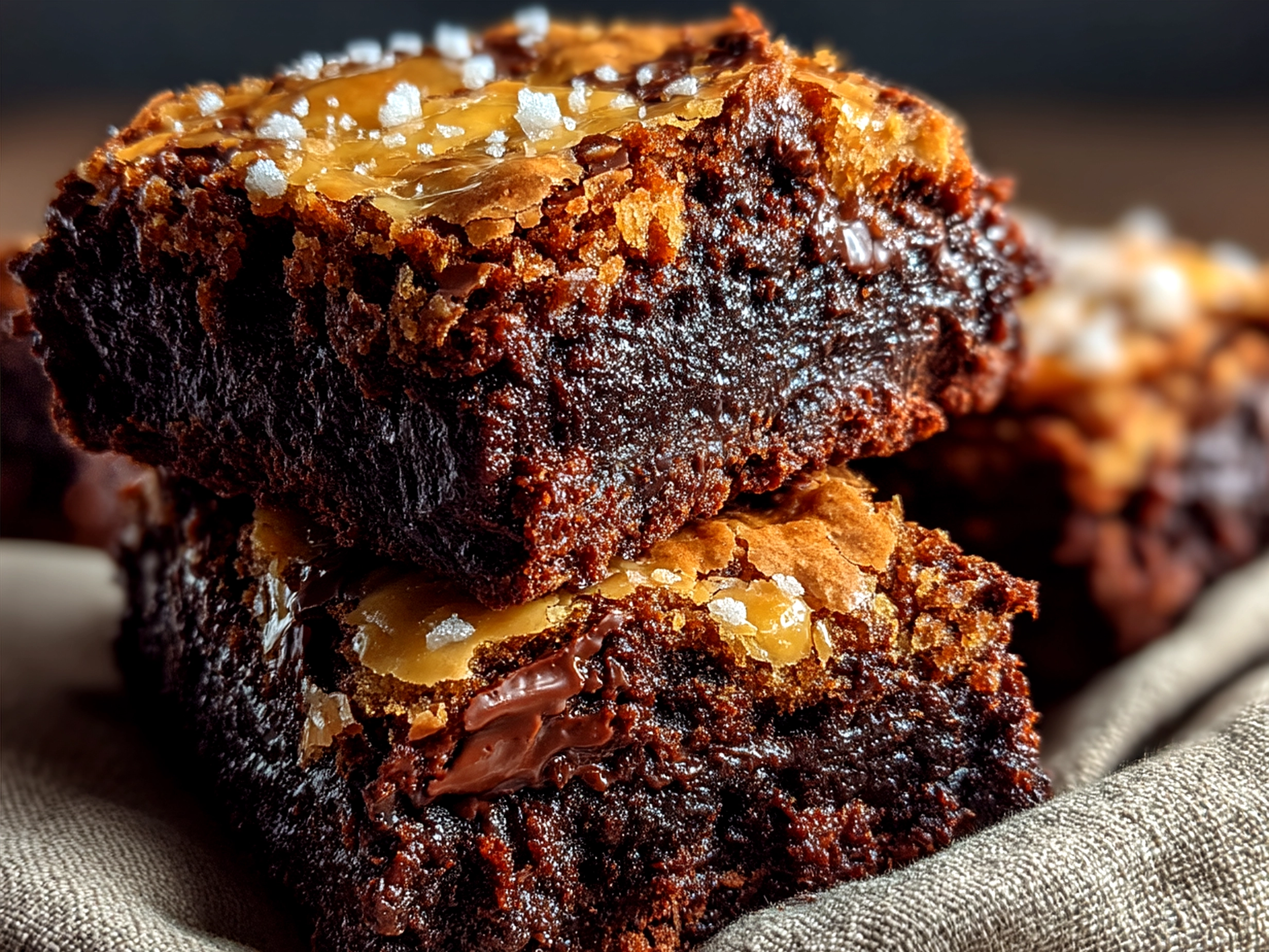 Golden Graduation Gold Brownies served on a festive platter