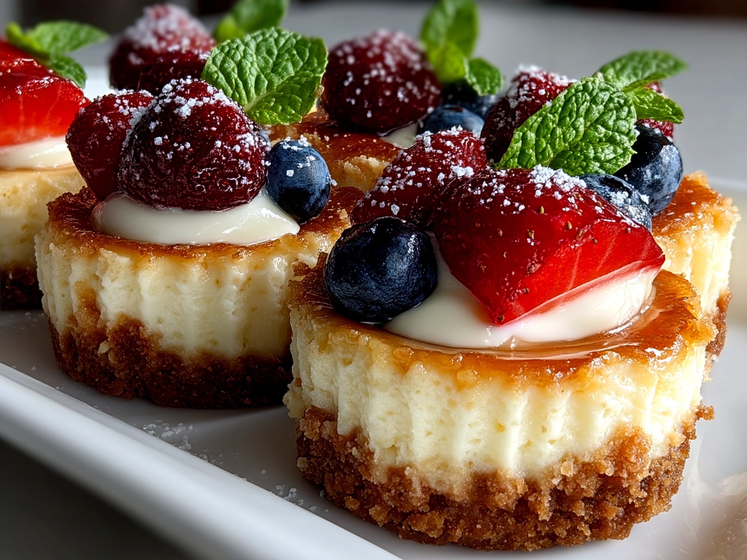 Graduation Mini Cheesecakes