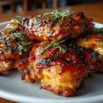 Grilled BBQ Chicken Thighs