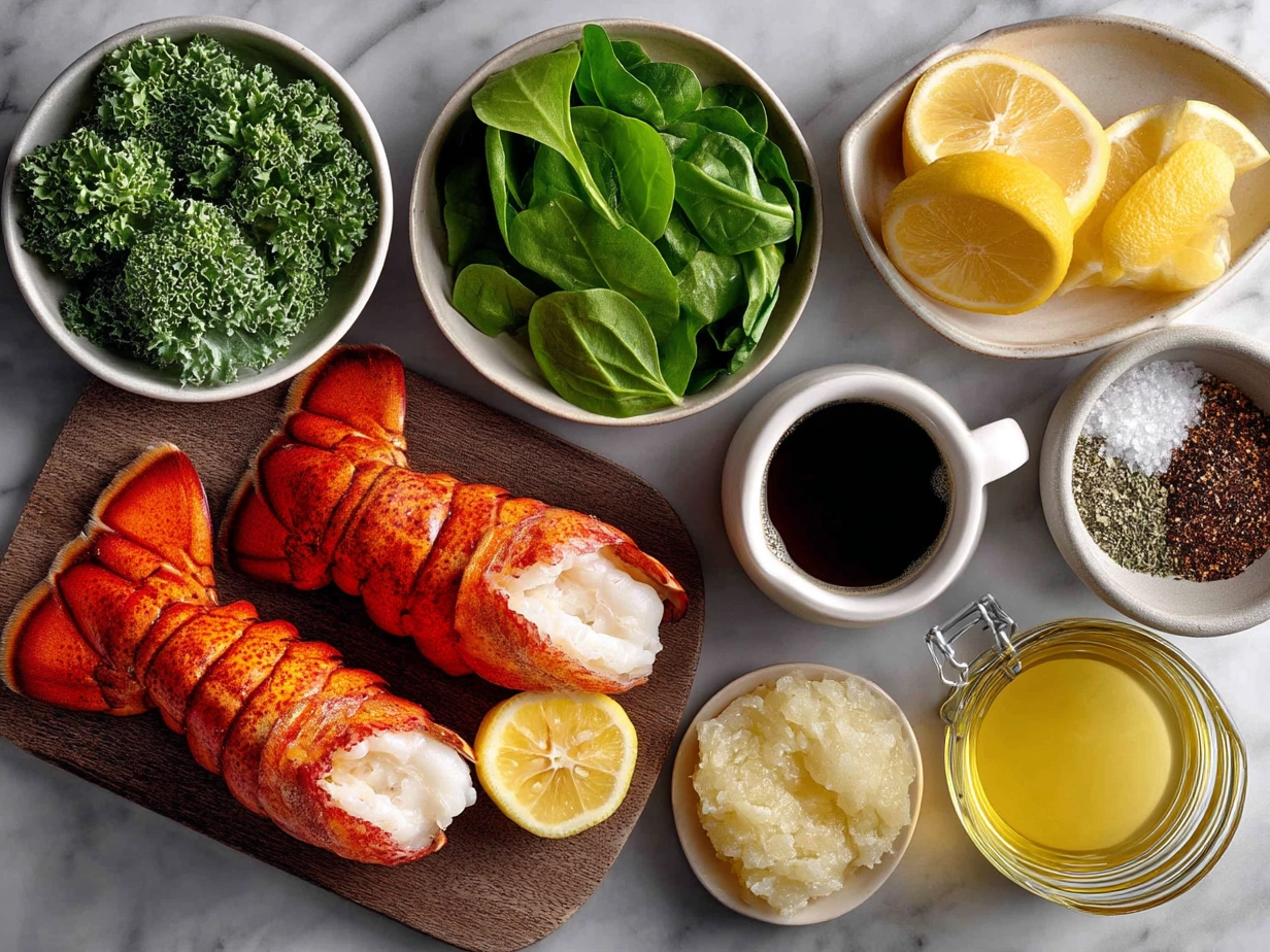 Ingredients for Grilled Lemon Butter Lobster Tails