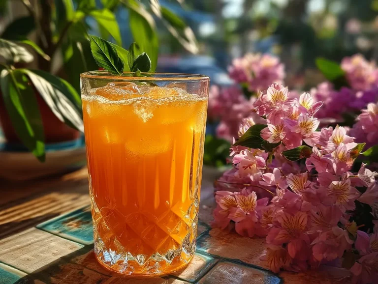 Homemade Peach Lemonade