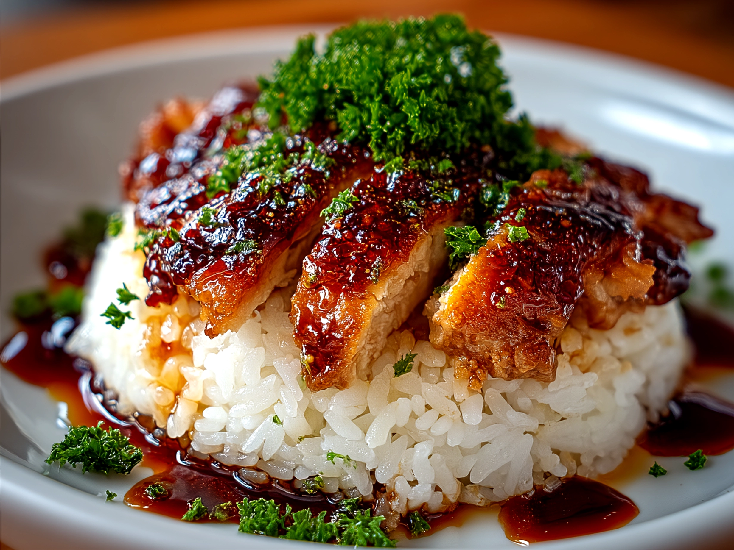Honey BBQ Chicken Rice
