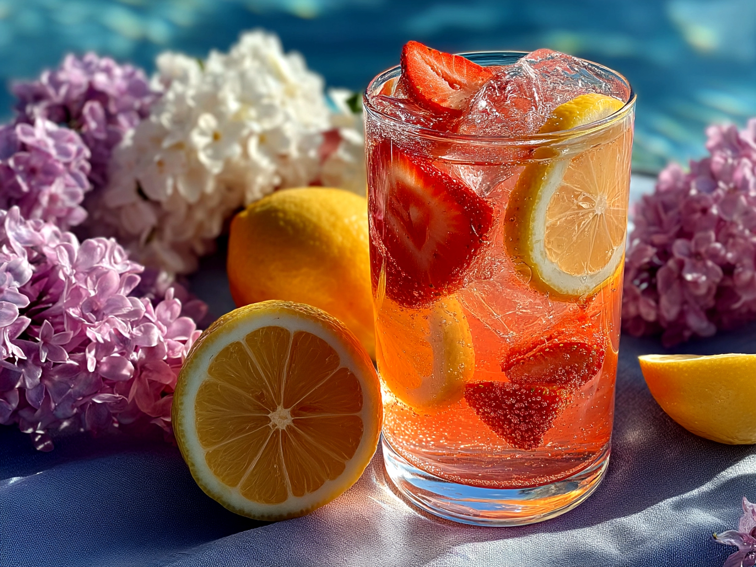 Lavender Strawberry Lemonade