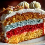 Memorial Day Flag Cake
