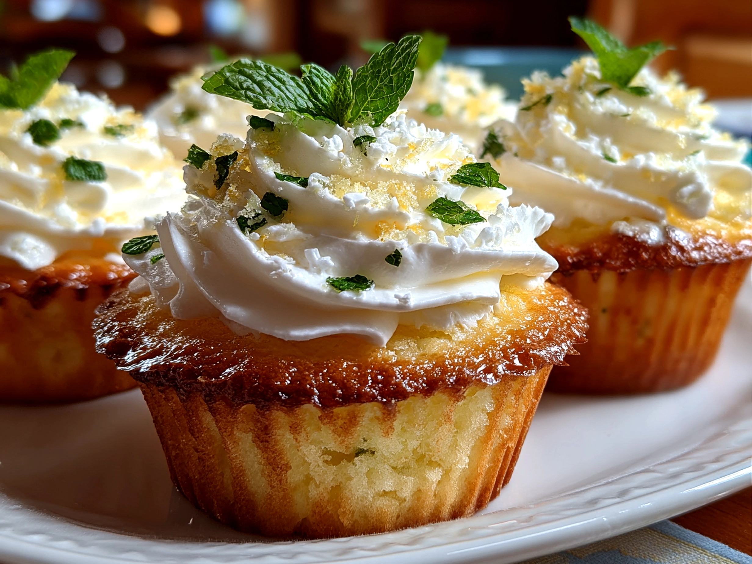 Mint Lemon Cupcakes