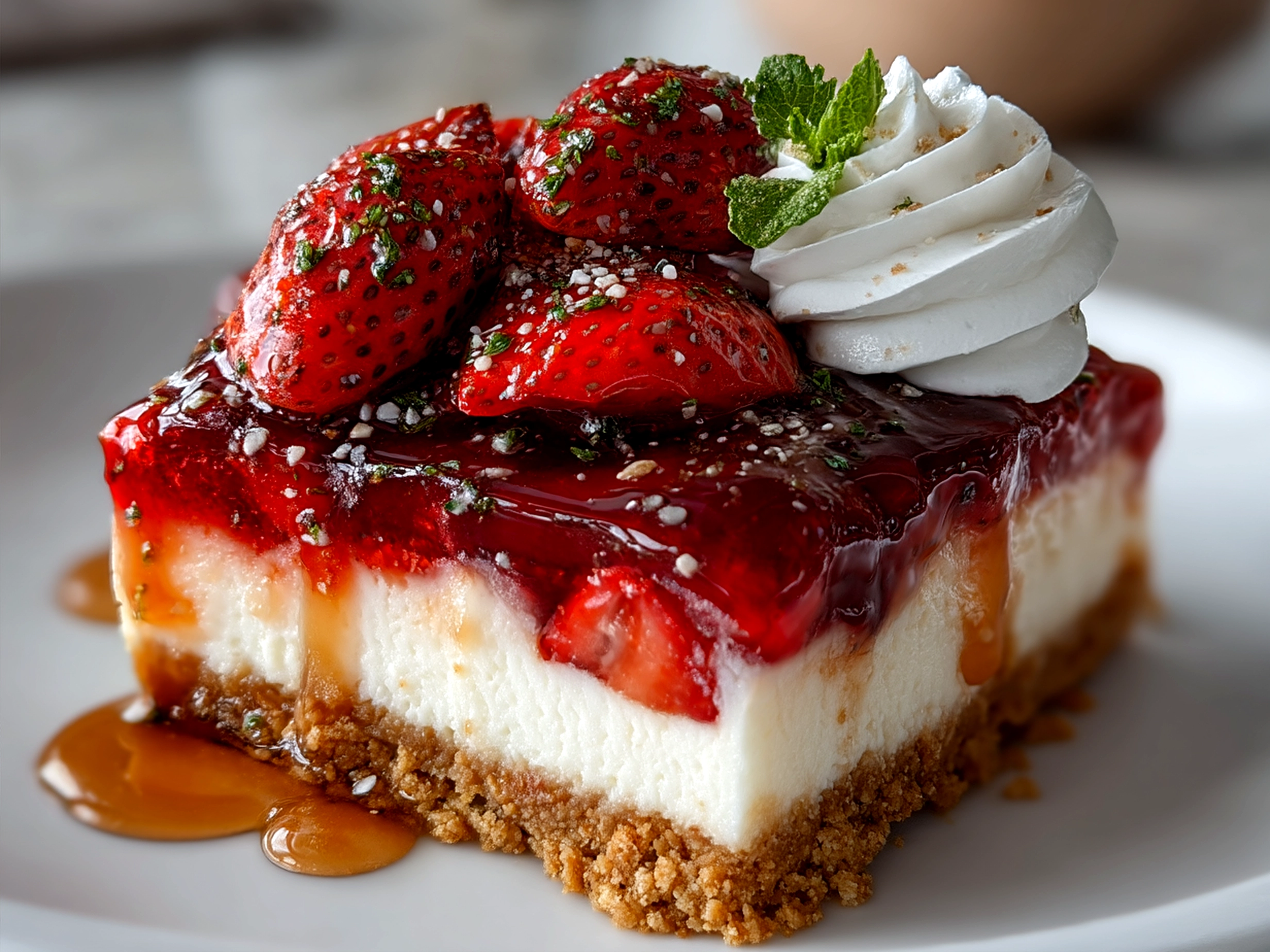 No-Bake Strawberry Cheesecake
