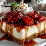 No Bake Strawberry Cheesecake