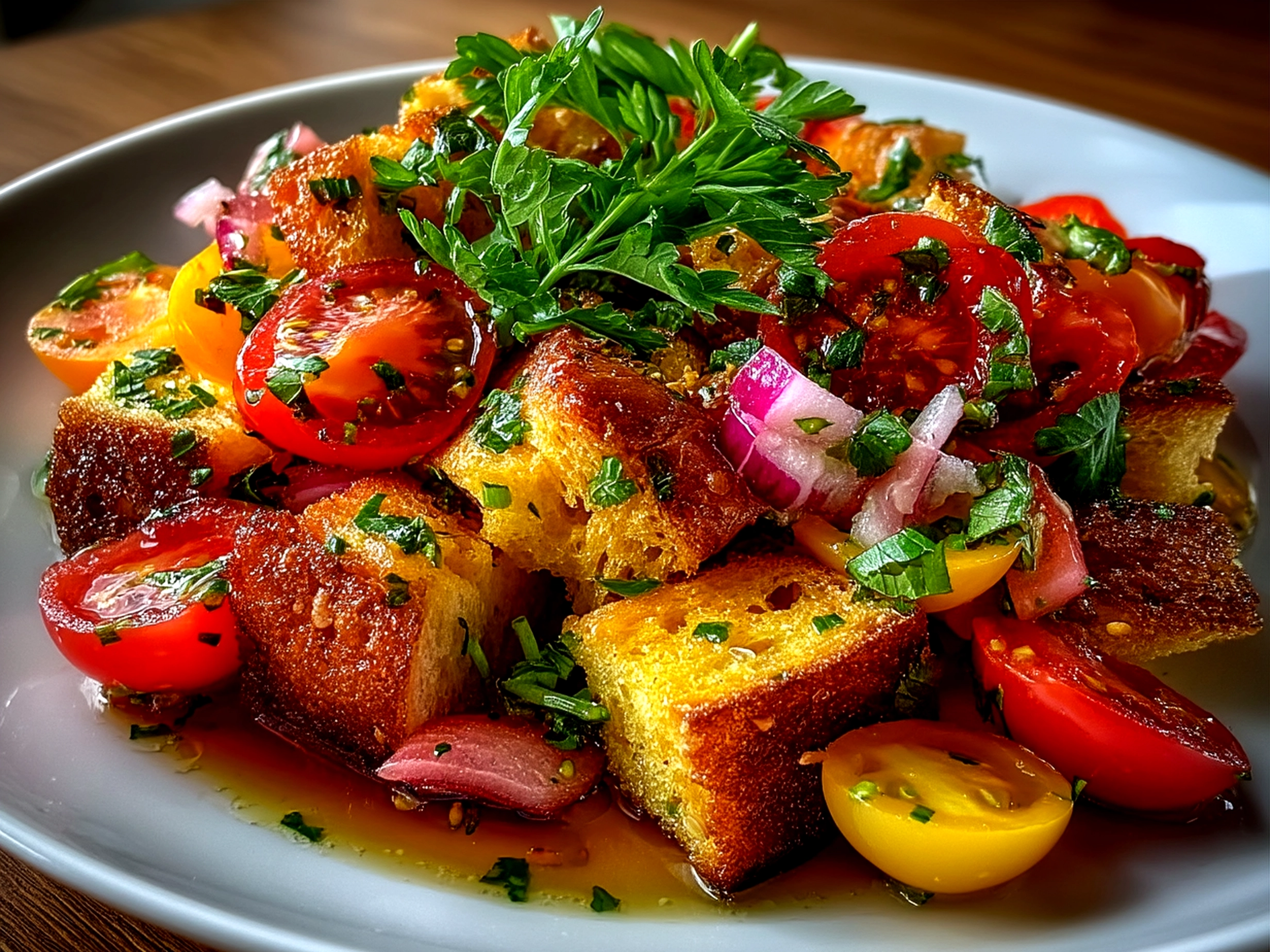Panzanella Salad (Tuscan Bread and Tomato Salad)