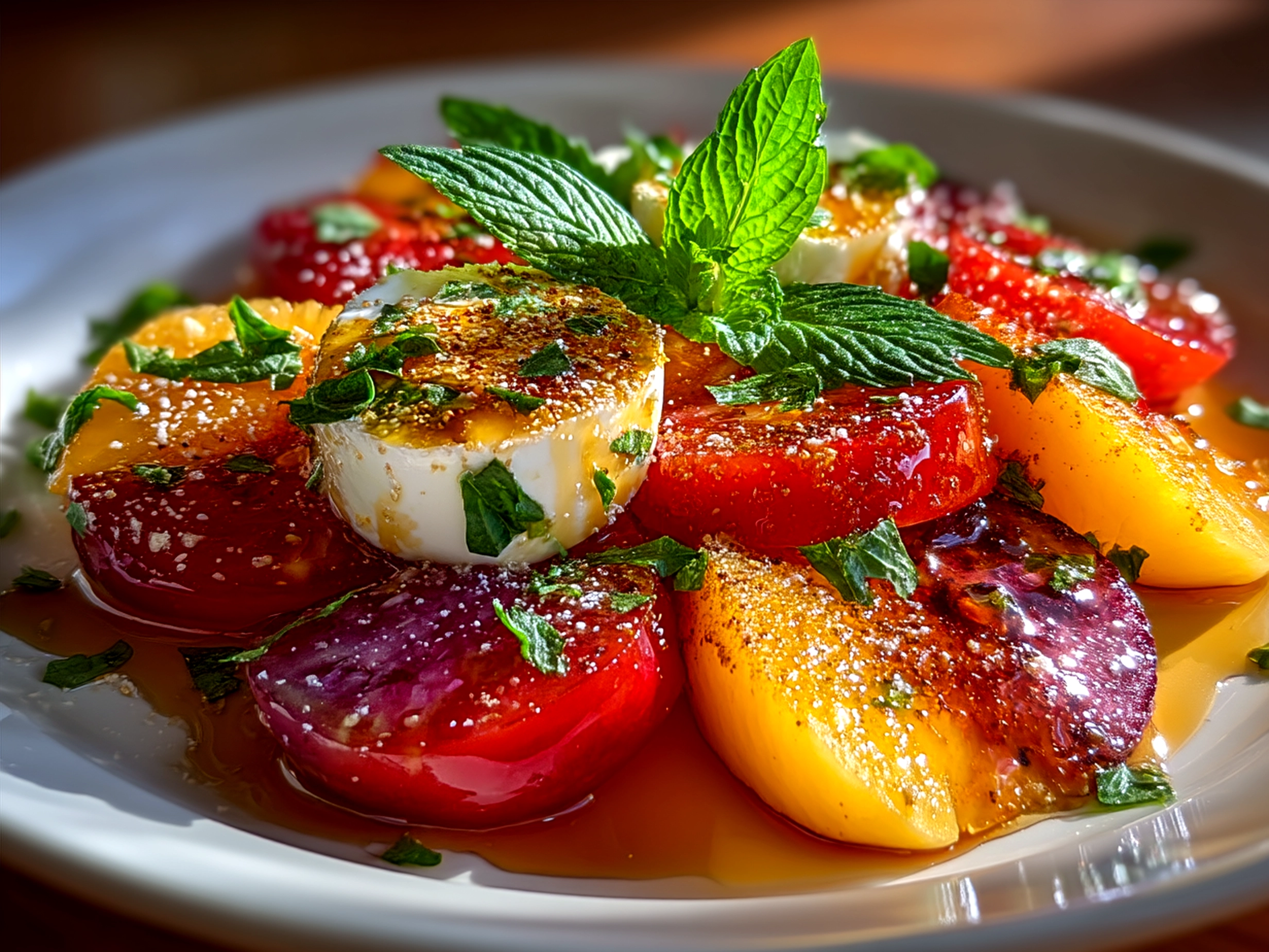 Peach Caprese Salad