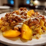 peach crisp with fresh peaches