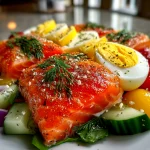 Salmon Cobb Salad with Lemon Dill