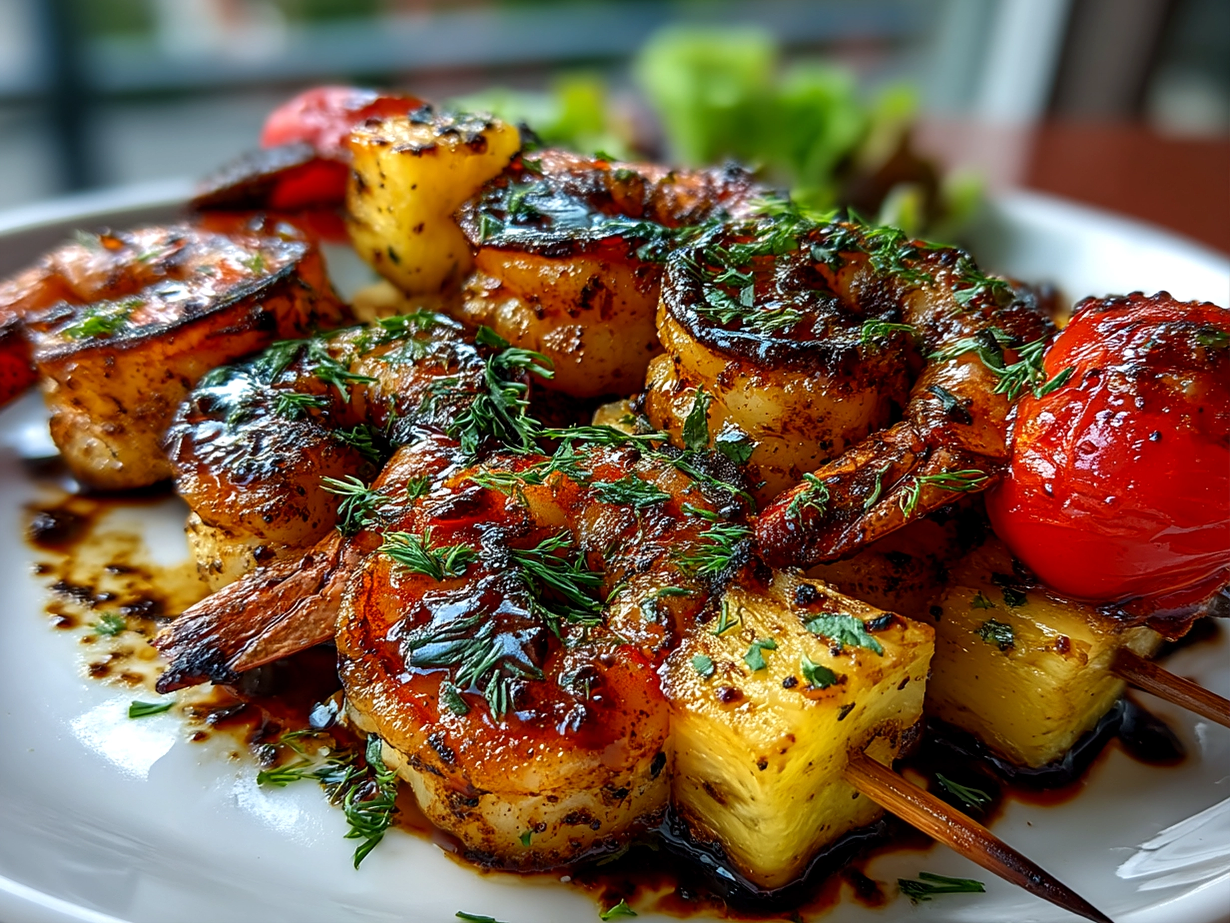 Shrimp Kabobs with Pineapple