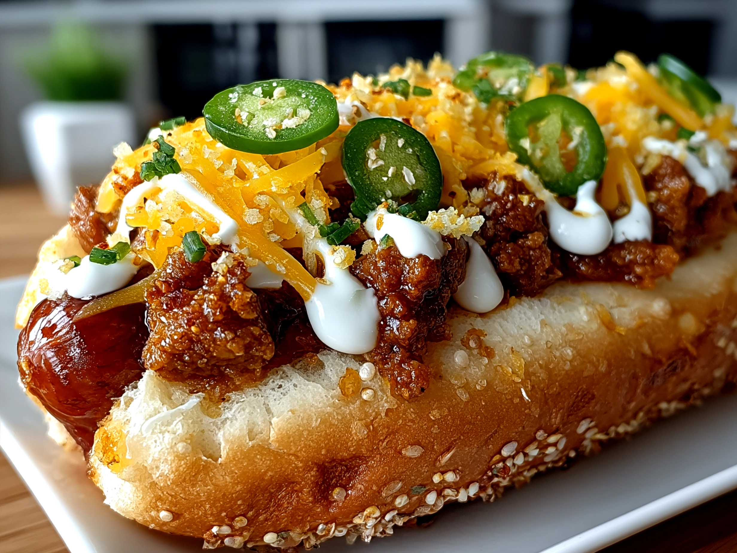 Serving Sonoran Hot Dog with fresh garnishes and lime wedges