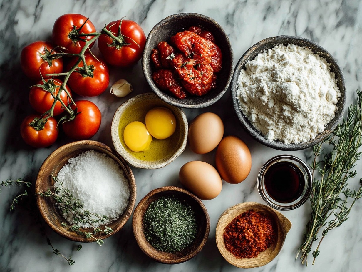 Ingredients for Southern Tomato Pie: tomatoes, cheese, basil, mayonnaise, pie crust, and seasonings