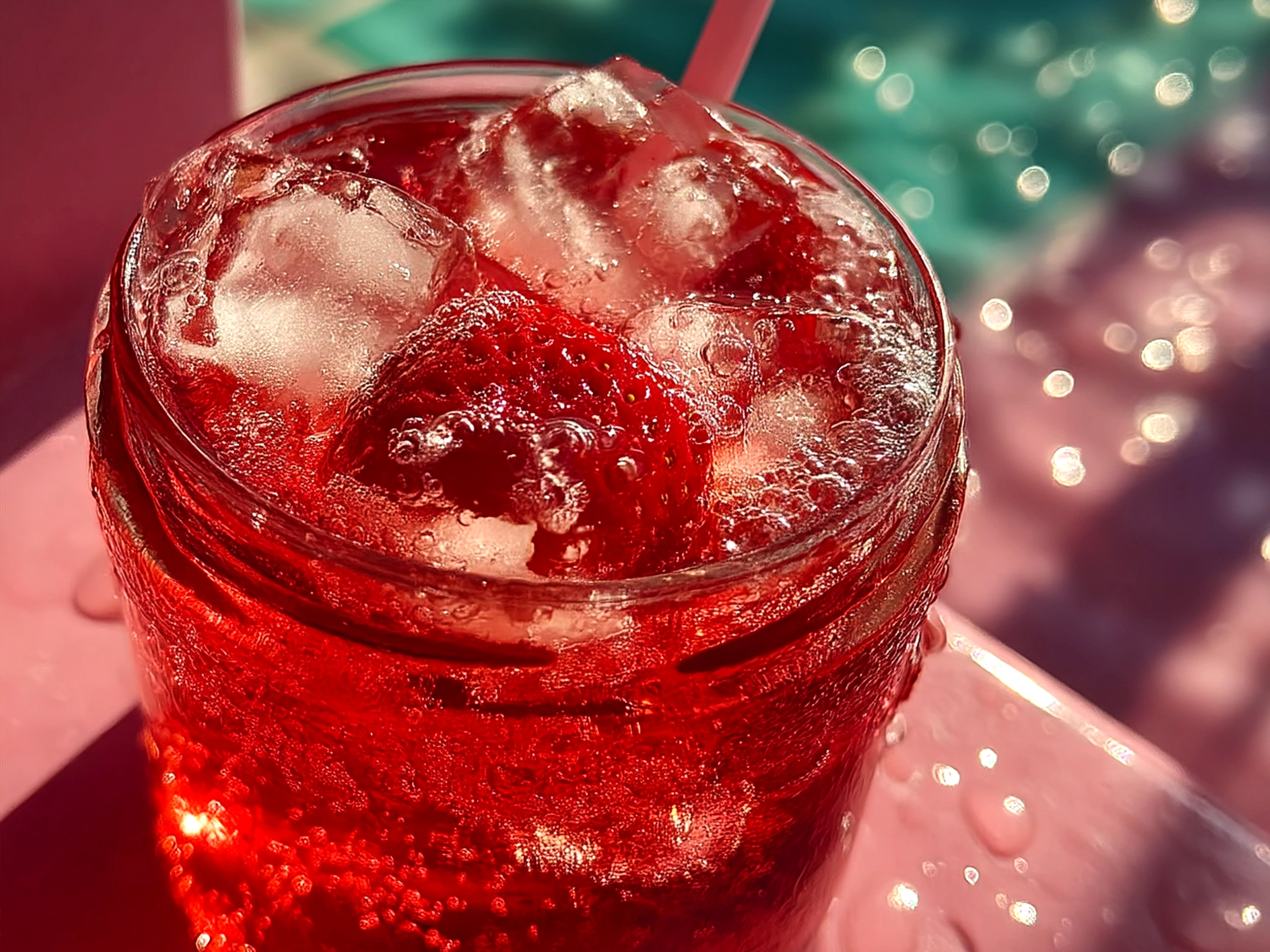 Sparkling Strawberry Lemonade