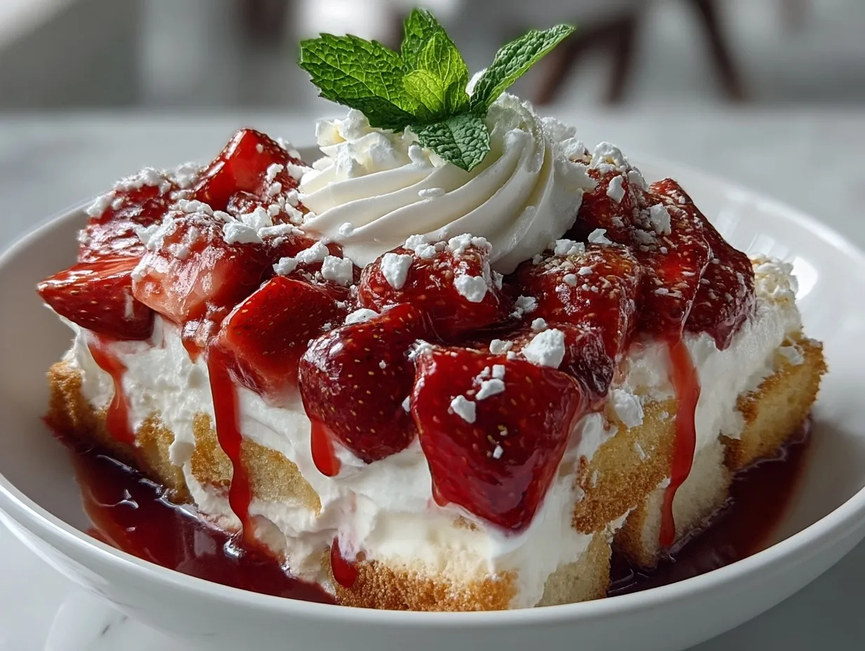 strawberry shortcake trifle