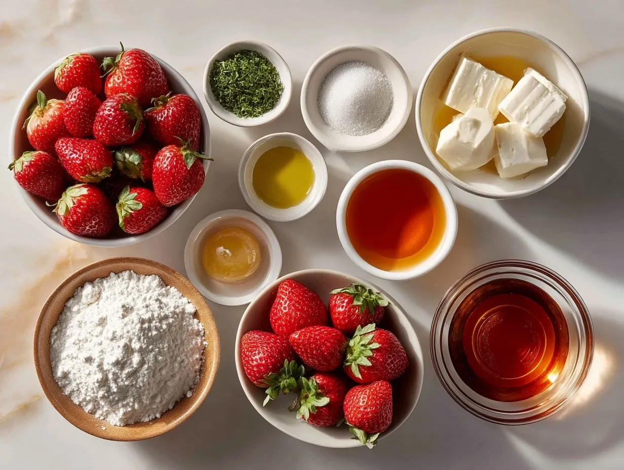 Ingredients for Strawberry Shortcake Trifle