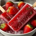 Strawberry Lemonade Popsicles