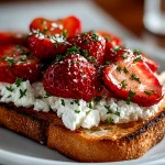 Whipped Ricotta Toast with Strawberries