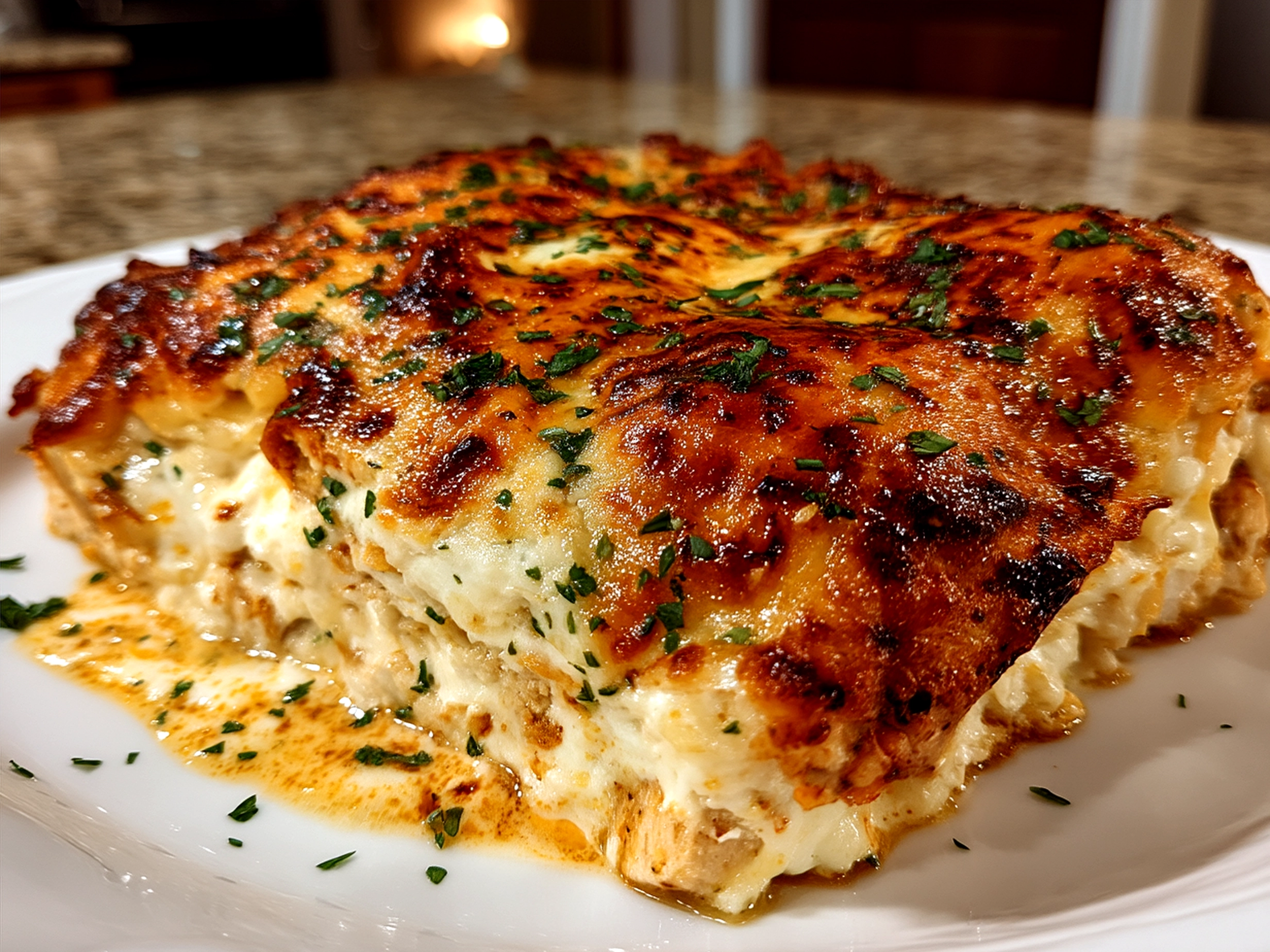 White Chicken Enchilada Casserole
