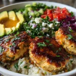 Healthy Turkey Burger Bowls