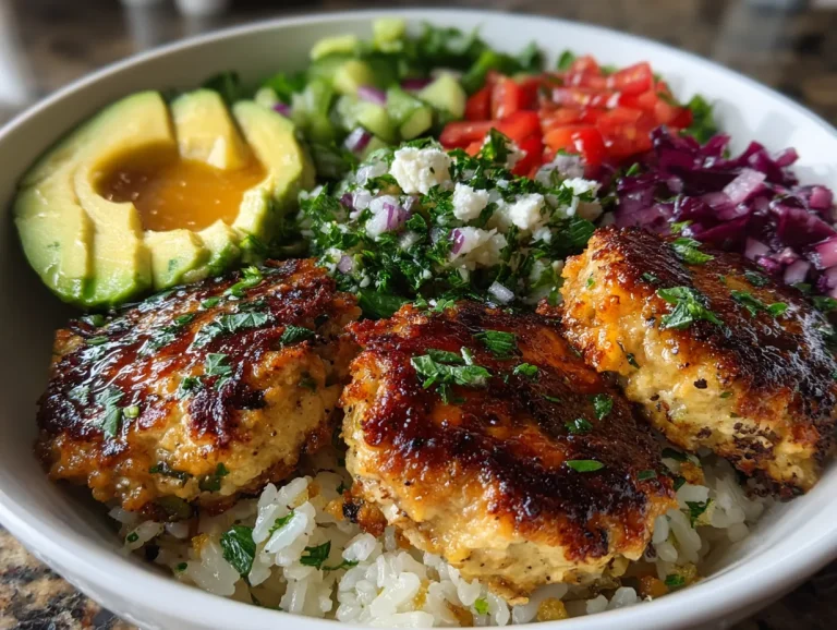 Healthy Turkey Burger Bowls