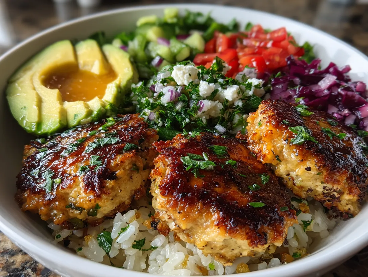 Healthy Turkey Burger Bowls