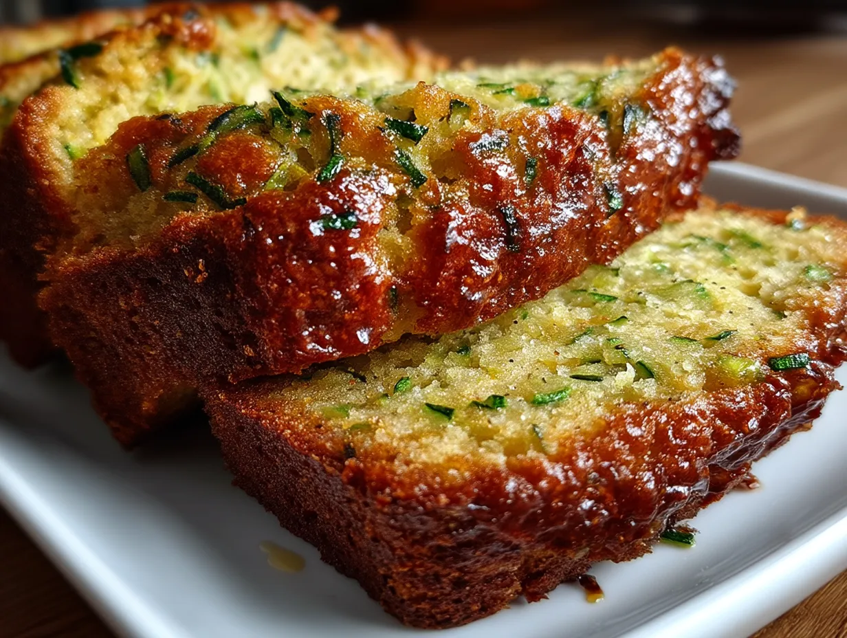 Serving Keto Almond Flour Zucchini Bread