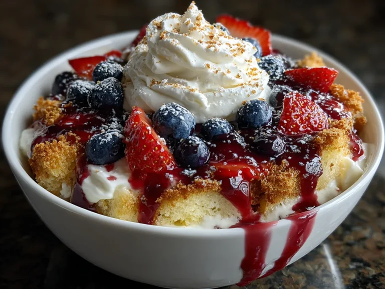 Red White Blue Trifle