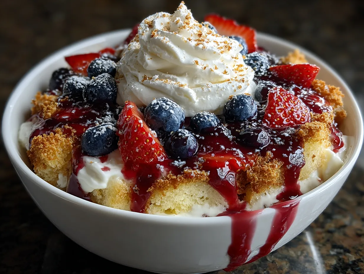 Red White Blue Trifle