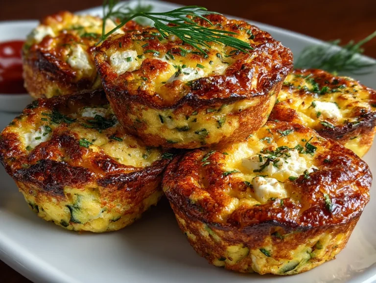 Savory Zucchini and Feta Egg Bites