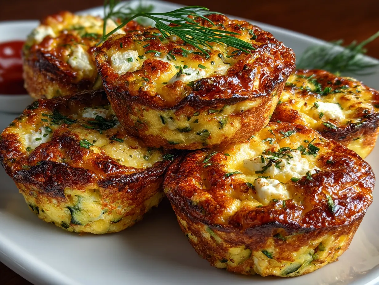 Savory Zucchini and Feta Egg Bites