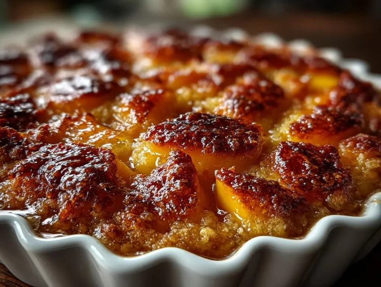 Southern Georgia Style Peach Cobbler