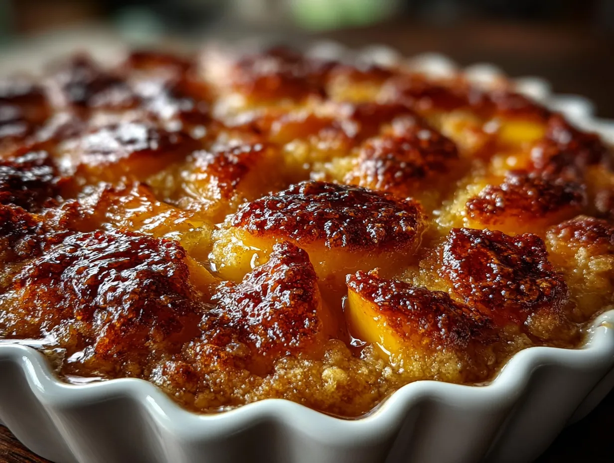 Southern Georgia Style Peach Cobbler